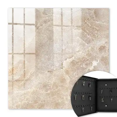 Beige Marble Wall Mounted Key Box