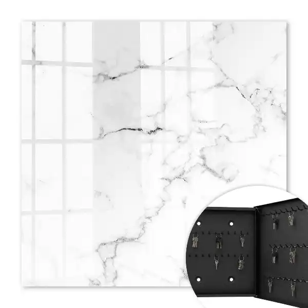 Marbled pattern key box with gray details