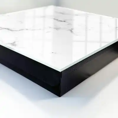 Marbled pattern key box with gray details