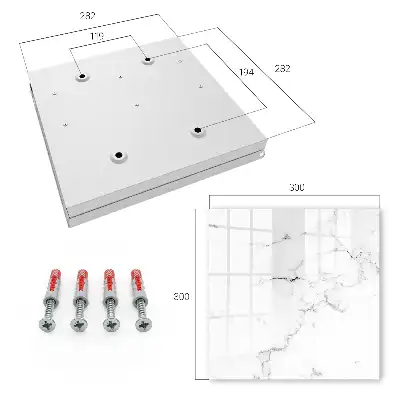 Marbled pattern key box with gray details
