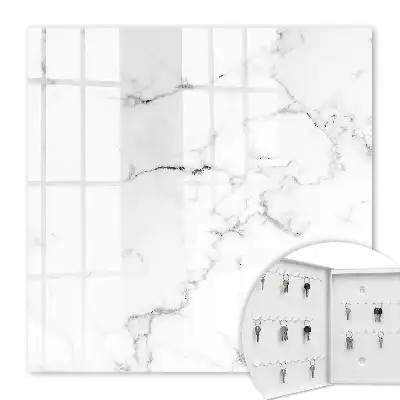 Marbled pattern key box with gray details