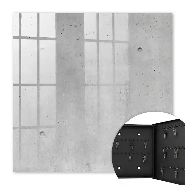 Decorative key box Raw concrete minimalist grays