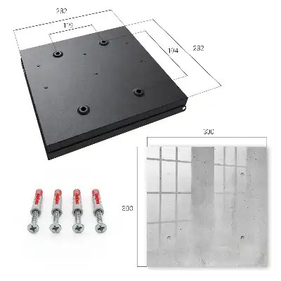 Decorative key box Raw concrete minimalist grays