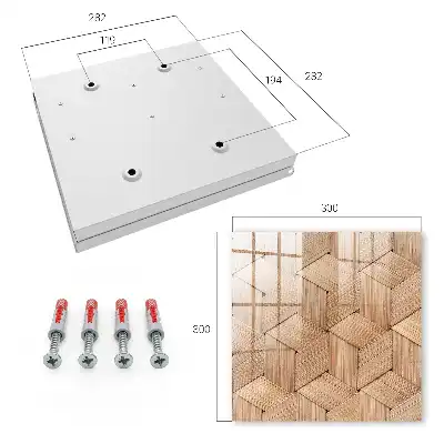 Wall mounted key cabinet The geometry of the nature of the braid pattern