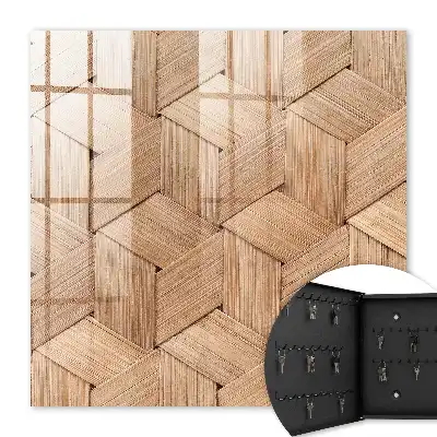 Wall mounted key cabinet The geometry of the nature of the braid pattern