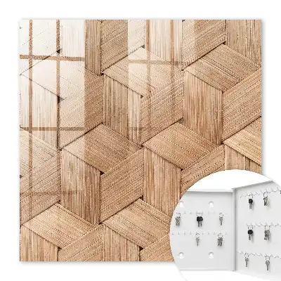Wall mounted key cabinet The geometry of the nature of the braid pattern