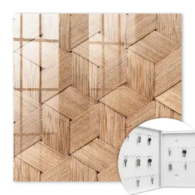Wall mounted key cabinet The geometry of the nature of the braid pattern