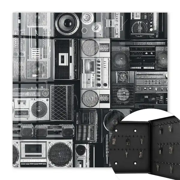 Key cabinet Musical nostalgia retro speakers