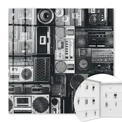 Key cabinet Musical nostalgia retro speakers