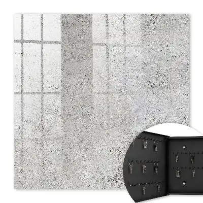 Wall mounted key box Gray concrete-look surface