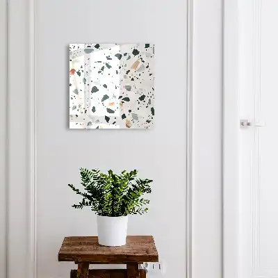 Decorative key box Colorful pebbles with shades of green
