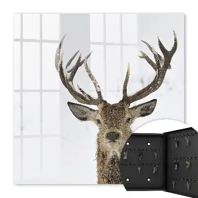 Winter Deer Wall Mounted Key Box
