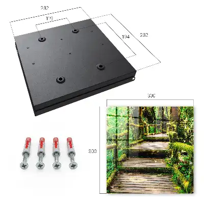 Key box for home Forest bridge in the green forest
