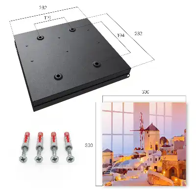 Wall mounted key cabinet Greek island in the warm west