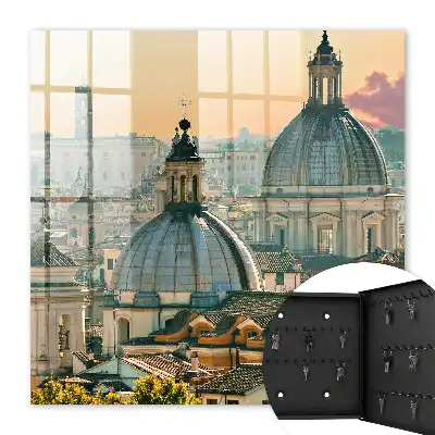 City Panorama Key Cabinet in Warm Colors
