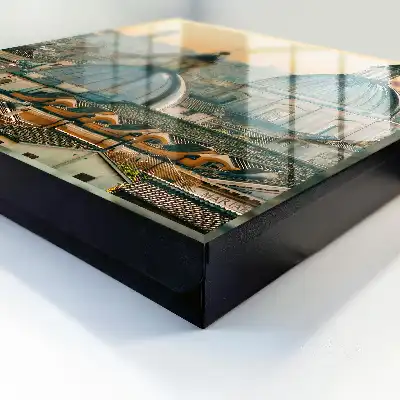 City Panorama Key Cabinet in Warm Colors