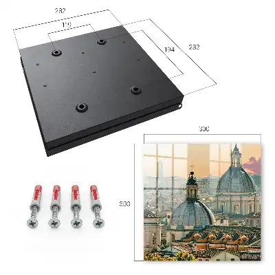 City Panorama Key Cabinet in Warm Colors