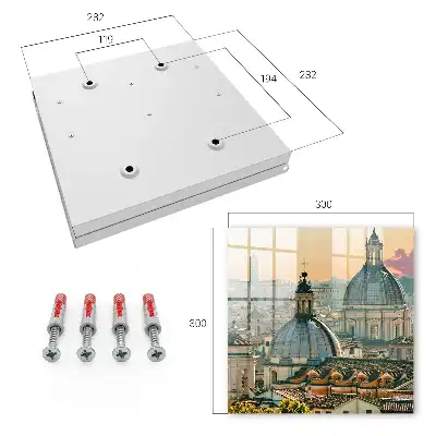 City Panorama Key Cabinet in Warm Colors