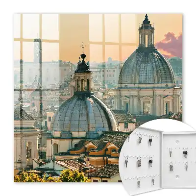 City Panorama Key Cabinet in Warm Colors