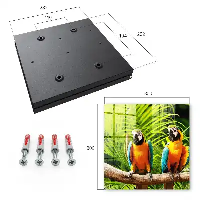 Wall mounted key box Tropical Green Leaf Birds