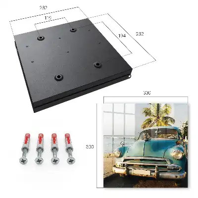 Key cabinet Retro car sea palm