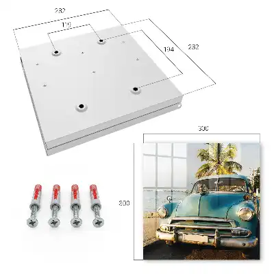 Key cabinet Retro car sea palm