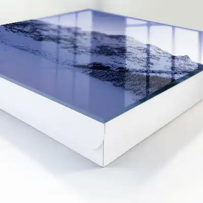 Wall mounted key box The winter majesty of the sky mountains