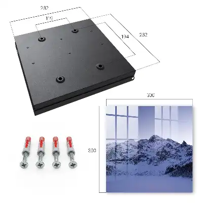 Wall mounted key box The winter majesty of the sky mountains