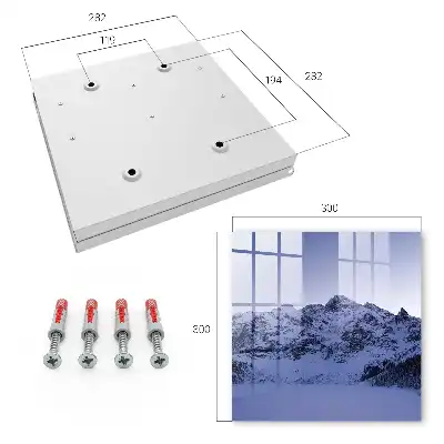 Wall mounted key box The winter majesty of the sky mountains