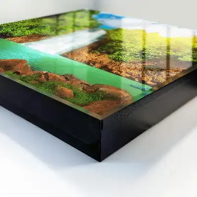 Wall mounted key cabinet Tropical Green Waterfall