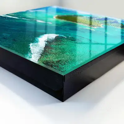 Wall mounted key box Tropical paradise with a turquoise ocean