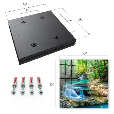 Wall mounted key cabinet Paradise oasis of jungle greenery