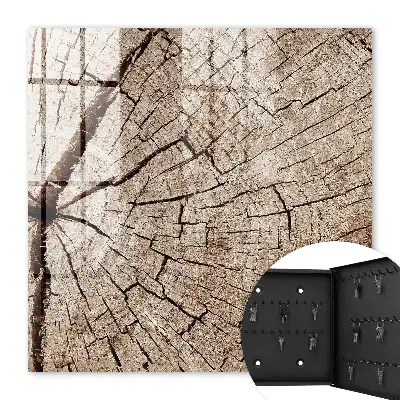 Wall mounted key box The wood grain radiates energy