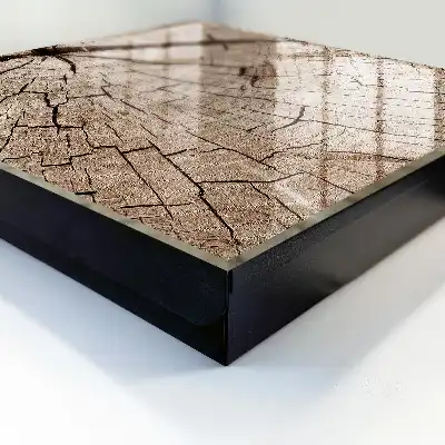 Wall mounted key box The wood grain radiates energy