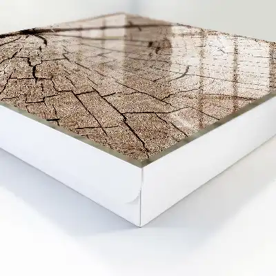 Wall mounted key box The wood grain radiates energy