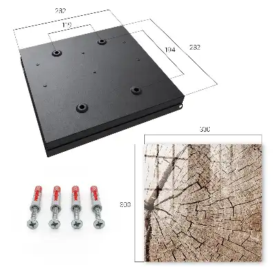 Wall mounted key box The wood grain radiates energy