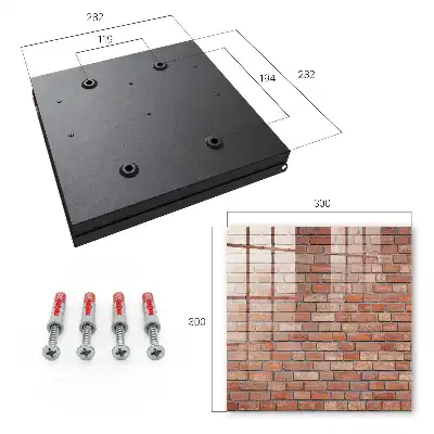 Key box for home Brick wall with brick arrangement