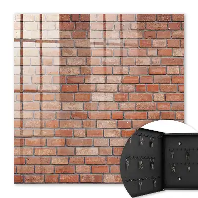 Key box for home Brick wall with brick arrangement