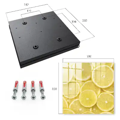Decorative key box Lemon slices full of energy