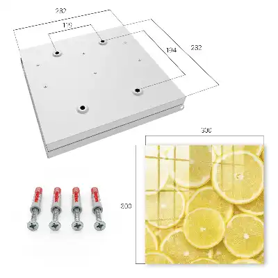 Decorative key box Lemon slices full of energy