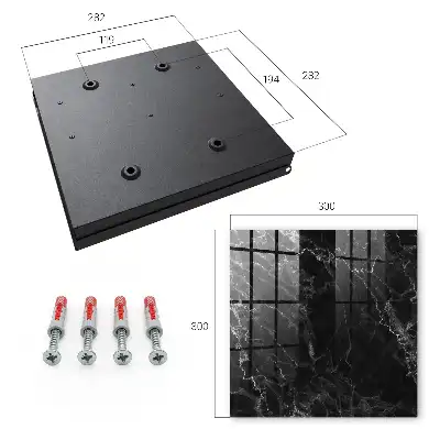 Wall mounted key box Marble depth shades of structure