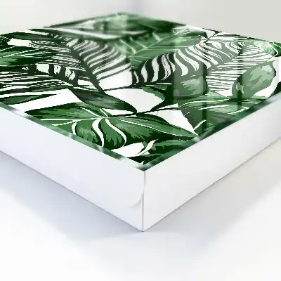 Wall mounted key cabinet Plant patterns diversify the space
