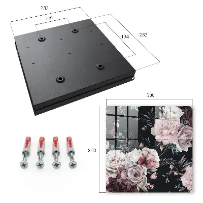 Key box for home Floral charm in a dark background