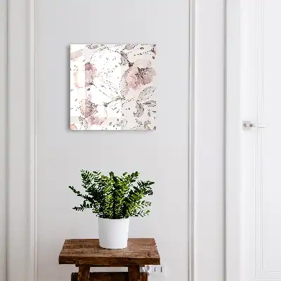 Wall mounted key box Romantic pattern in delicate pastels