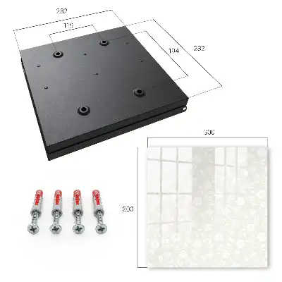 Key box for home Floral pattern in shades of beige