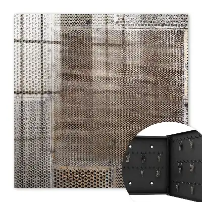 Wall mounted key cabinet Industrial design full of details