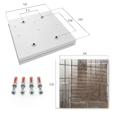 Wall mounted key cabinet Industrial design full of details
