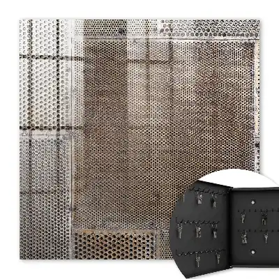 Wall mounted key cabinet Industrial design full of details