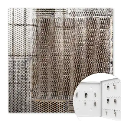 Wall mounted key cabinet Industrial design full of details
