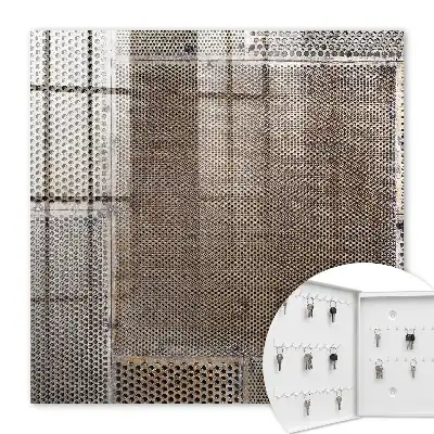 Wall mounted key cabinet Industrial design full of details